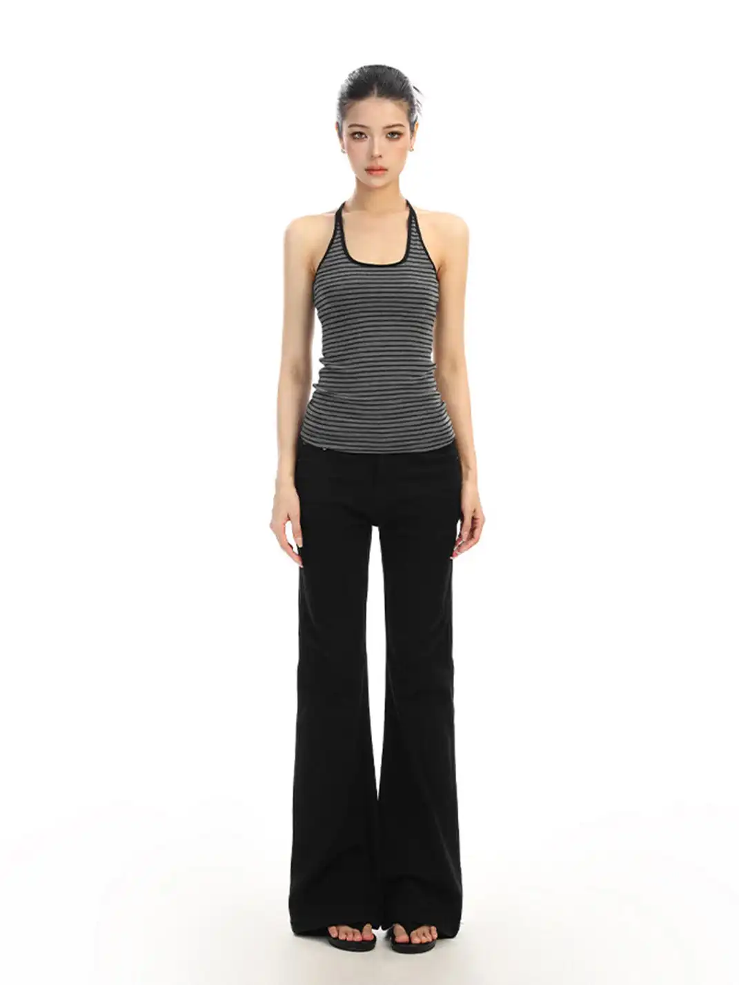 BIGGOLD | Striped U-Neck Camisole Top