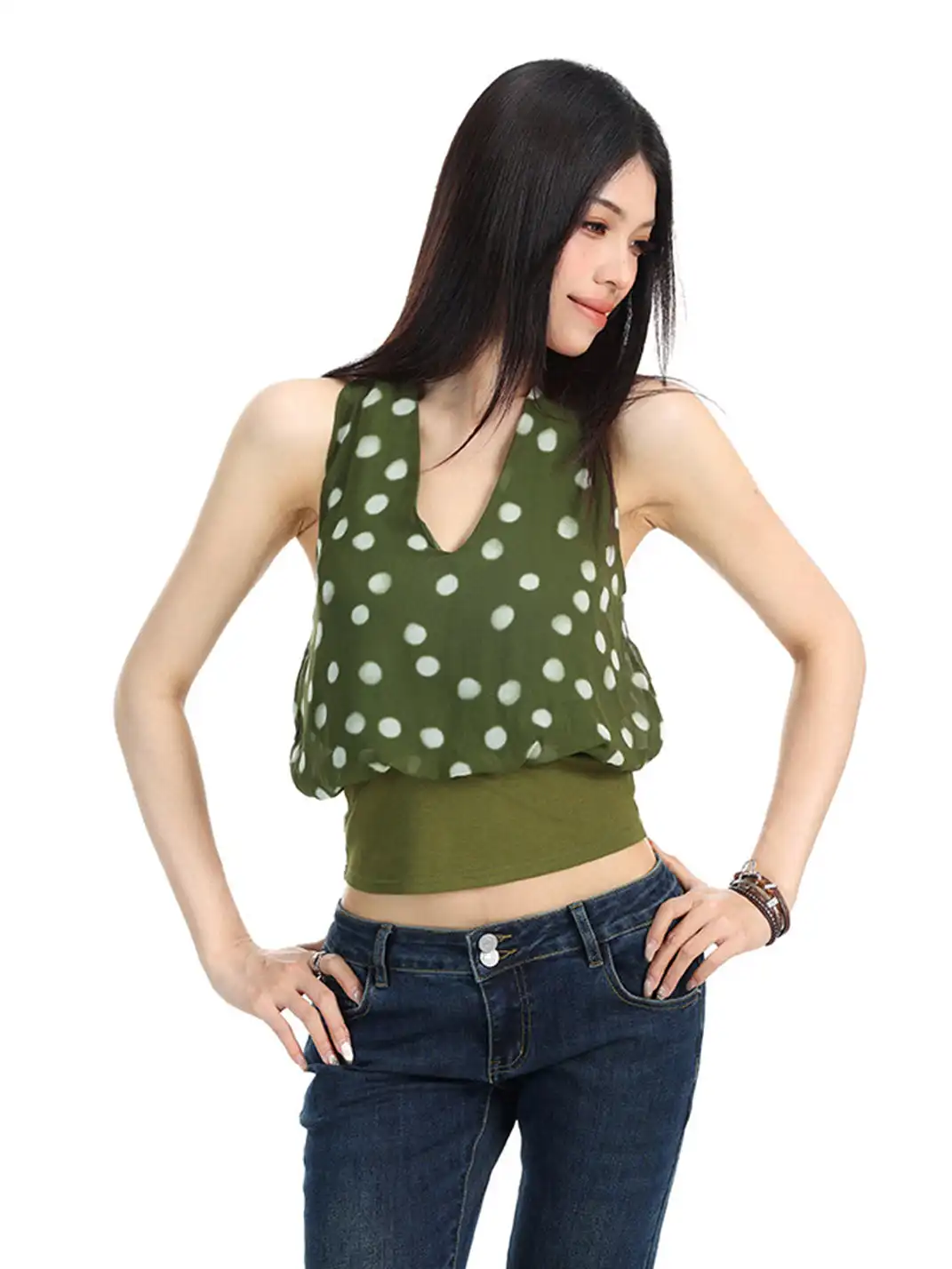 BIGGOLD | Halter Neck Bud Camisole Top
