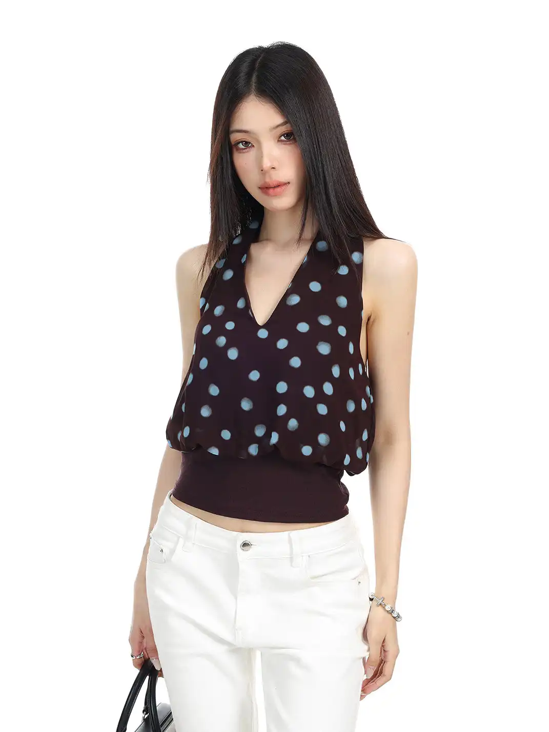 BIGGOLD | Halter Neck Bud Camisole Top