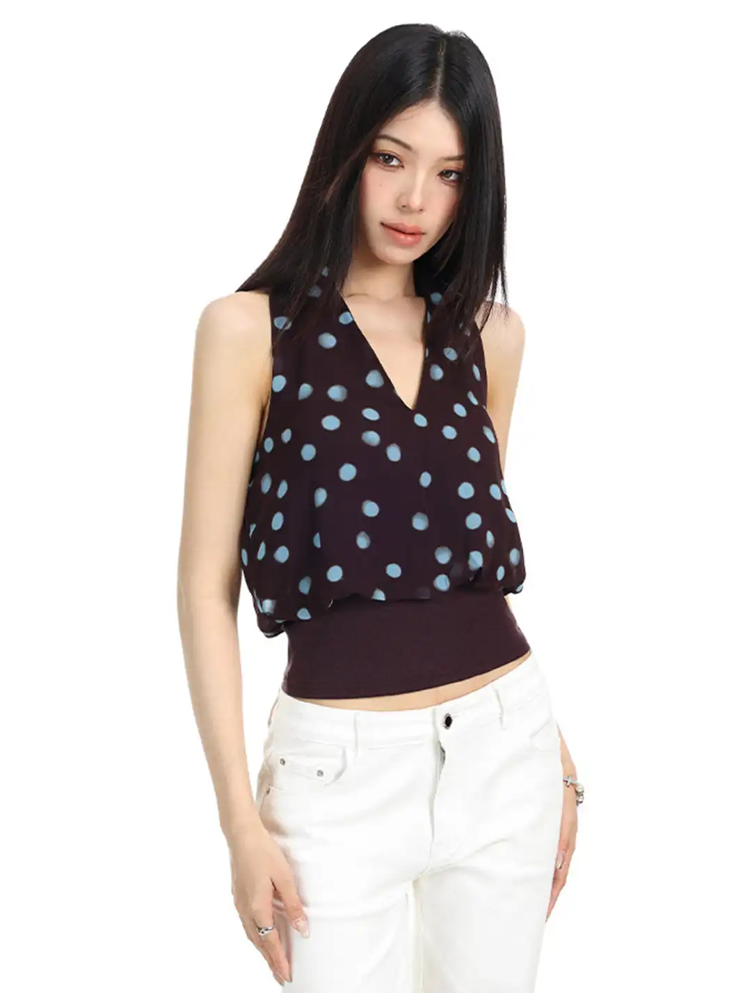 BIGGOLD | Halter Neck Bud Camisole Top