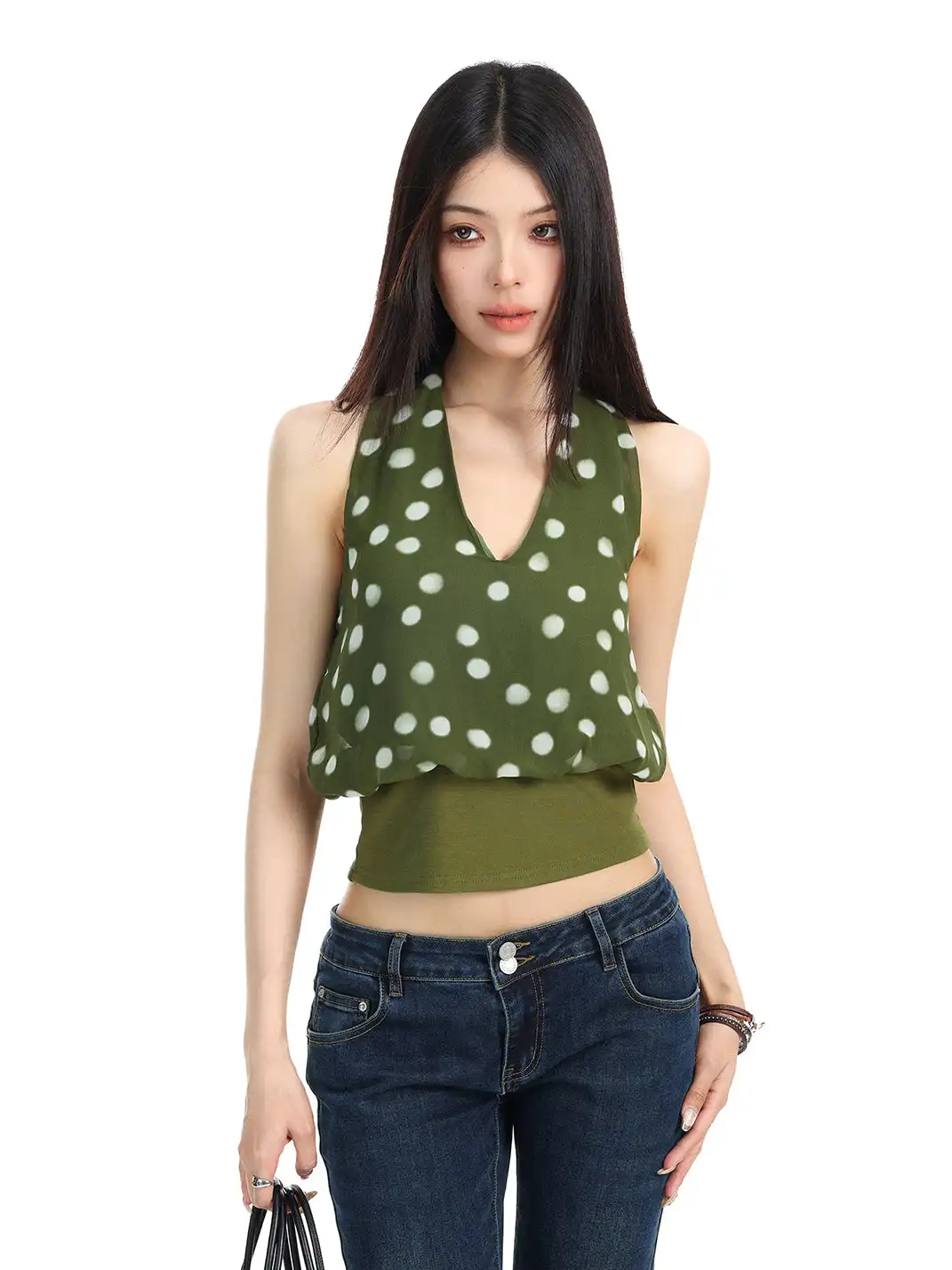 BIGGOLD | Halter Neck Bud Camisole Top