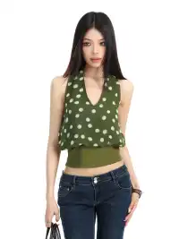 BIGGOLD | Halter Neck Bud Camisole Top