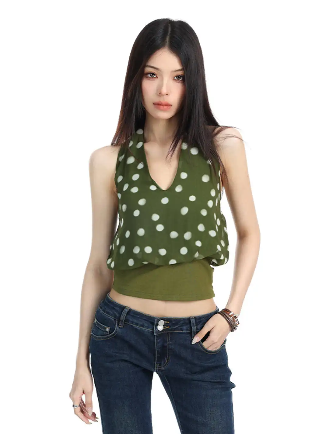 BIGGOLD | Halter Neck Bud Camisole Top