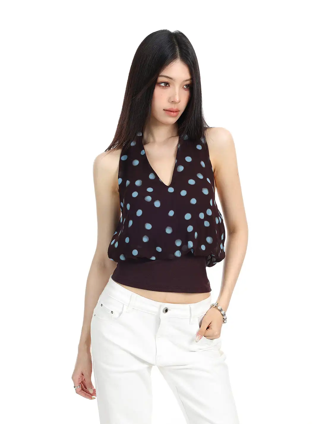 BIGGOLD | Halter Neck Bud Camisole Top