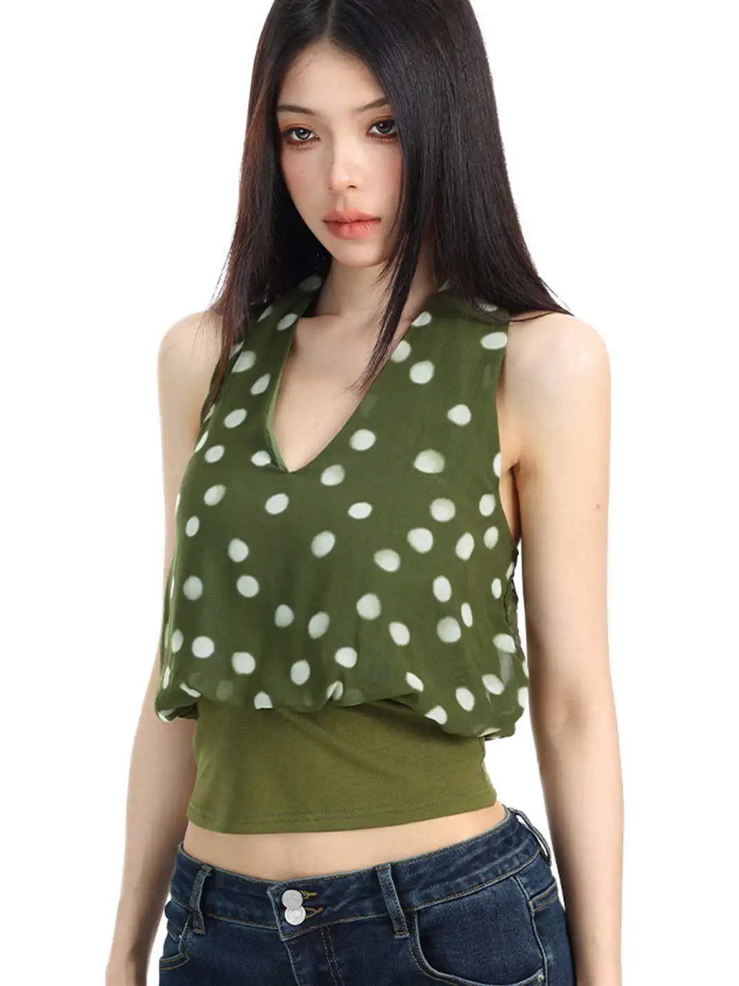 BIGGOLD | Halter Neck Bud Camisole Top