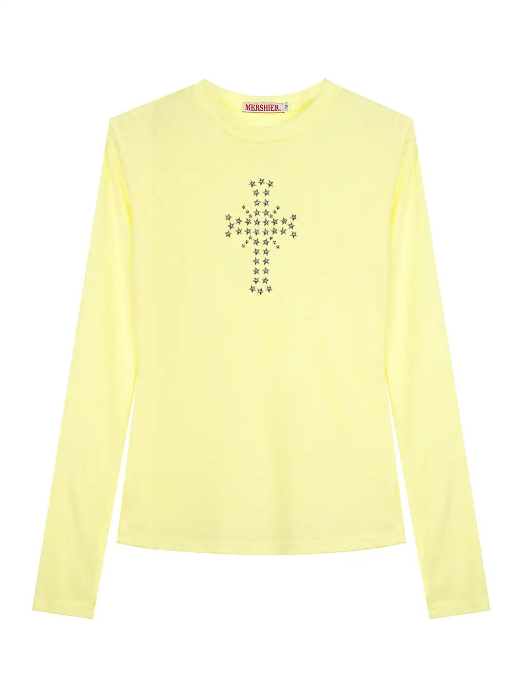 BIGGOLD | Rivet Cross Long Sleeve T-Shirt