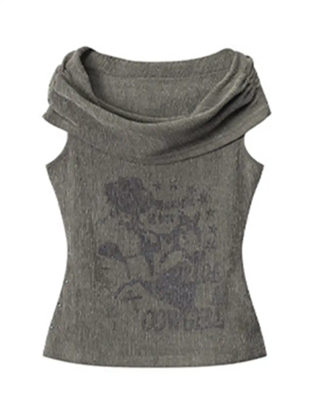 BIGGOLD | Vintage Graffiti Off-Shoulder T-Shirt
