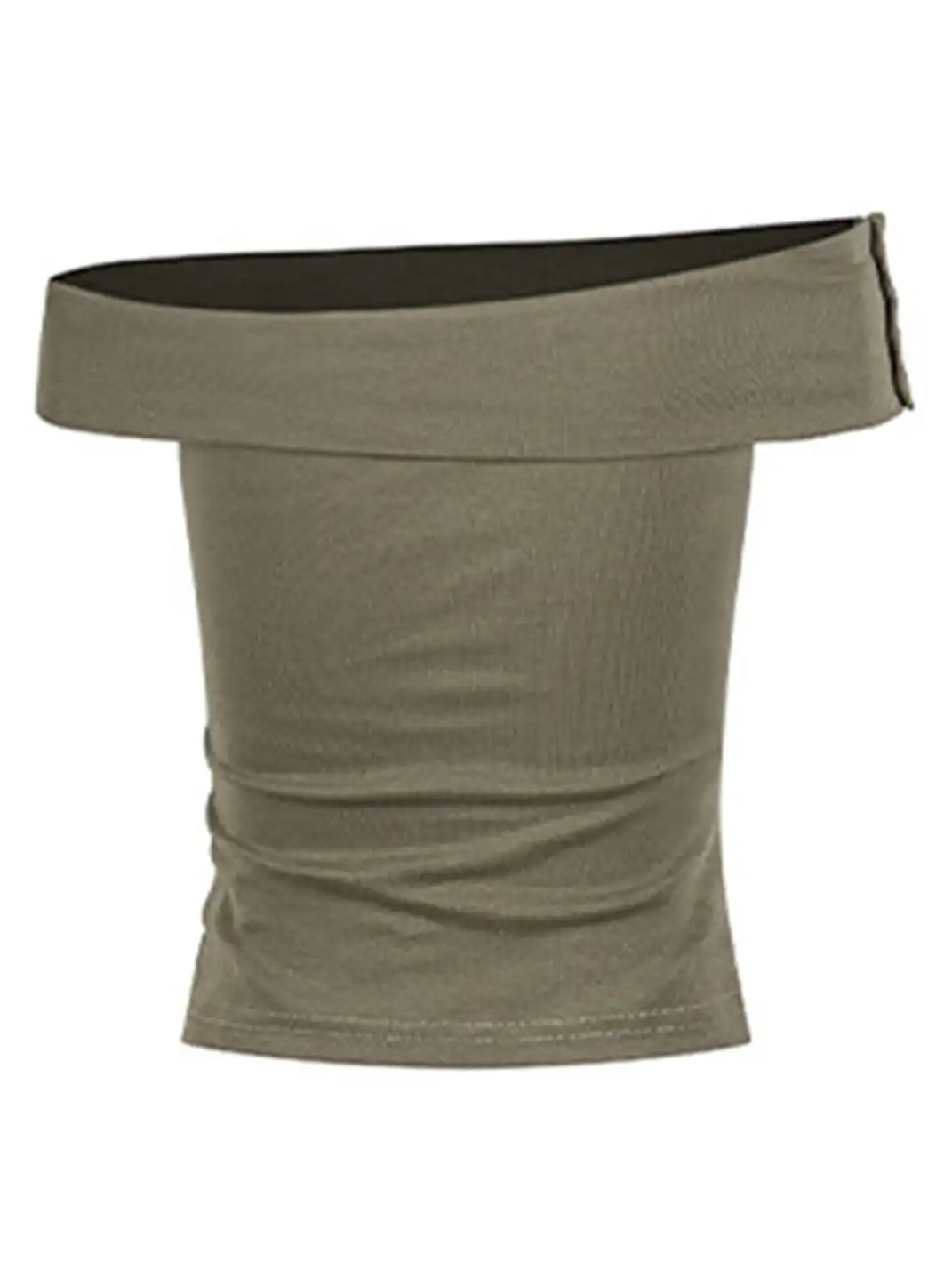 BIGGOLD | Rivet Star Camouflage Off-Shoulder T-Shirt