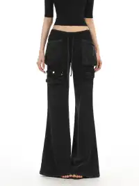 BIGGOLD | Multi-Pocket Slightly Flared Sweatpants