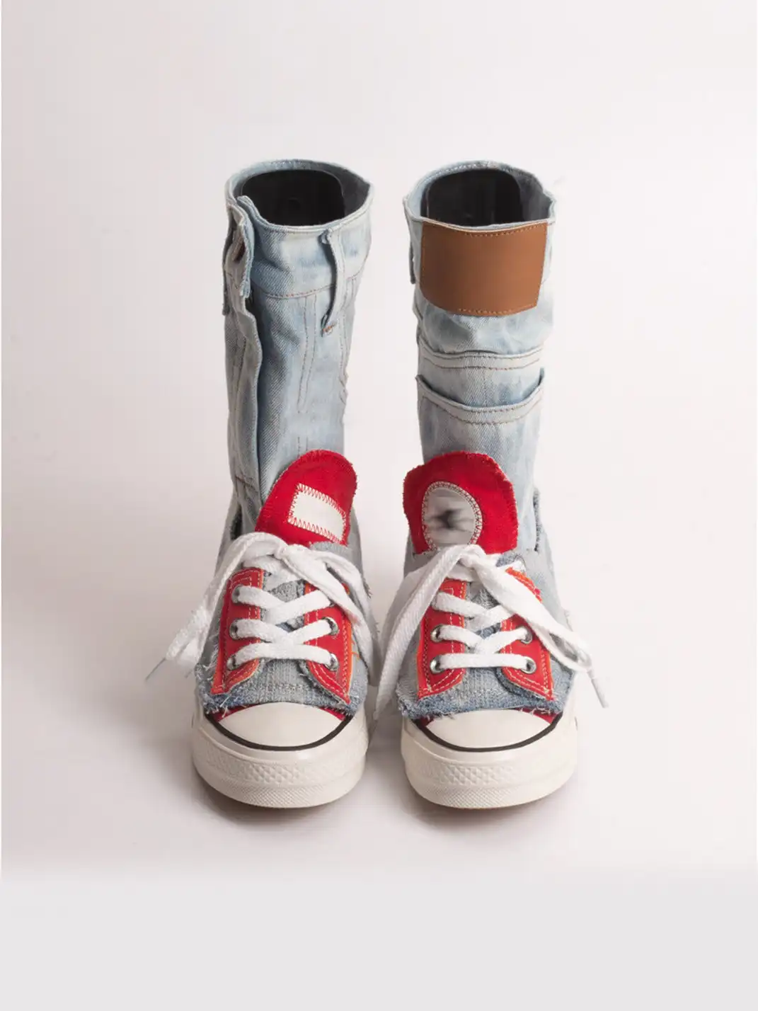 Jpoetry | High-Top Denim Canvas Shoes