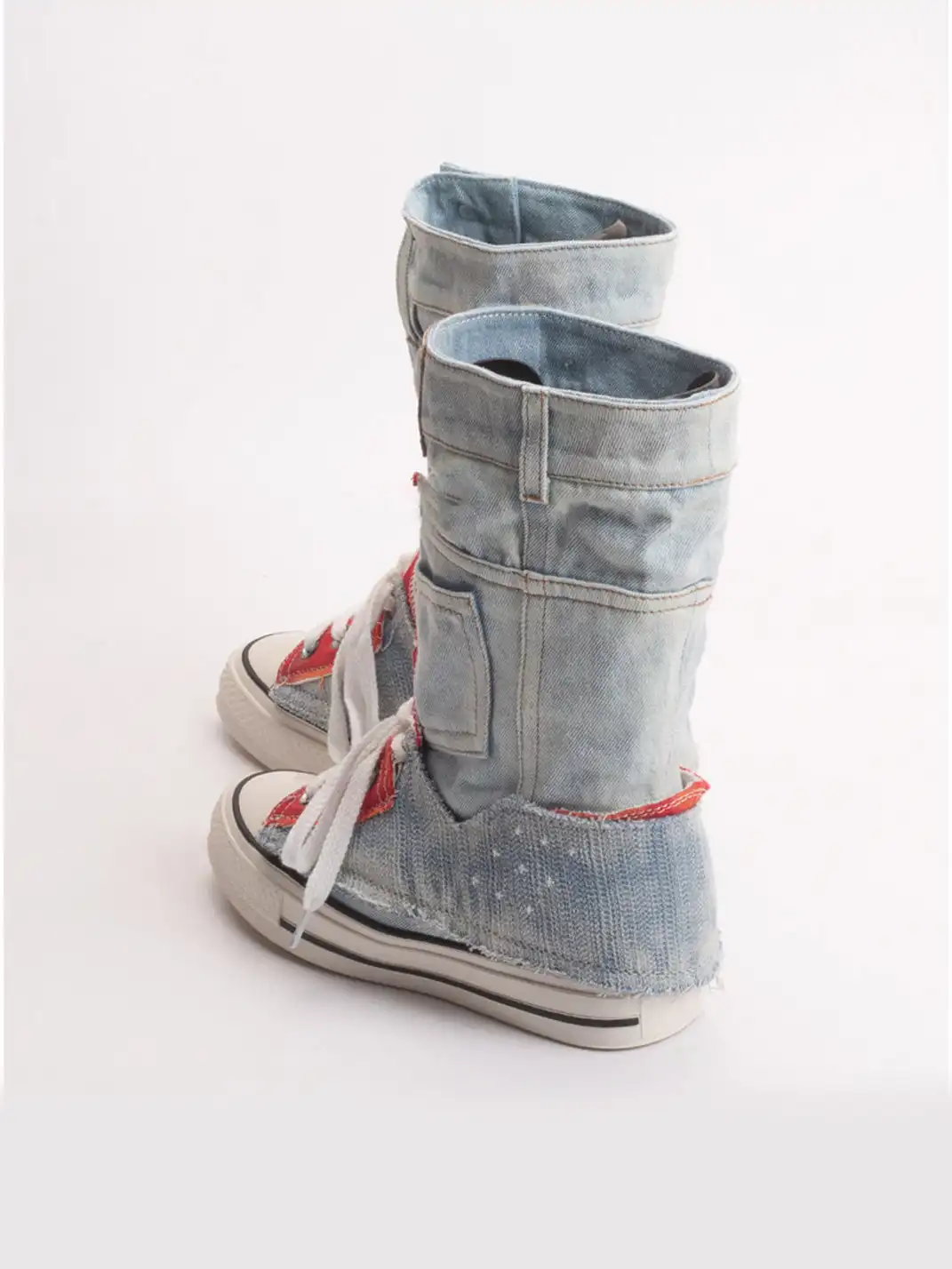 Jpoetry | High-Top Denim Canvas Shoes