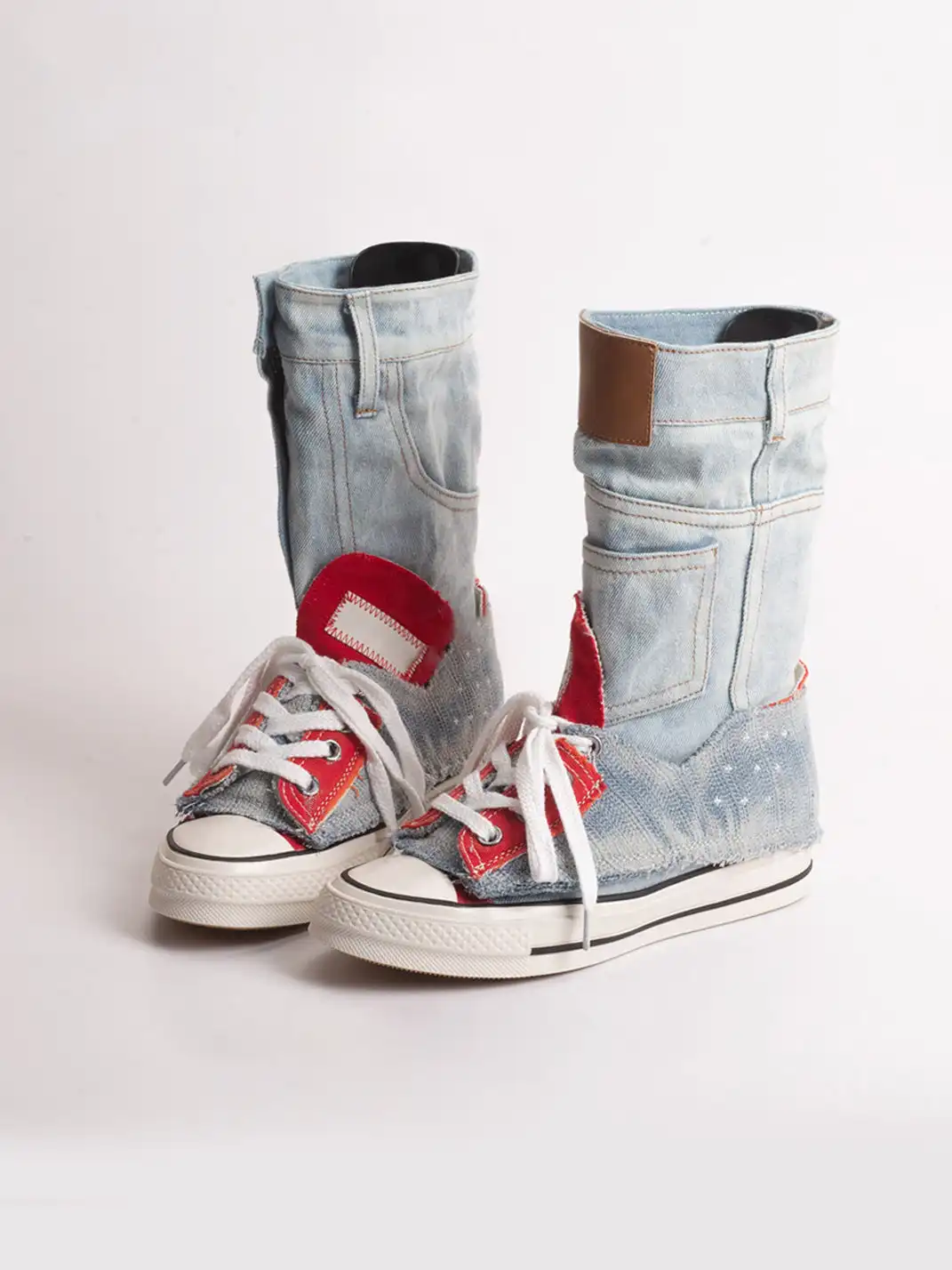 Jpoetry | High-Top Denim Canvas Shoes