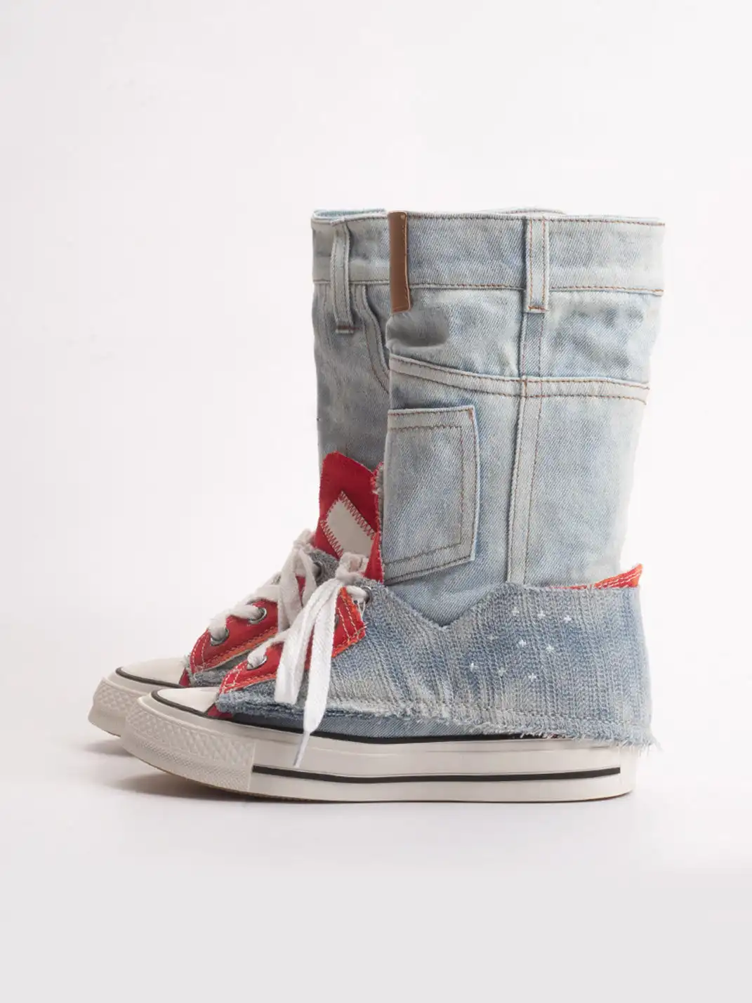 Jpoetry | High-Top Denim Canvas Shoes