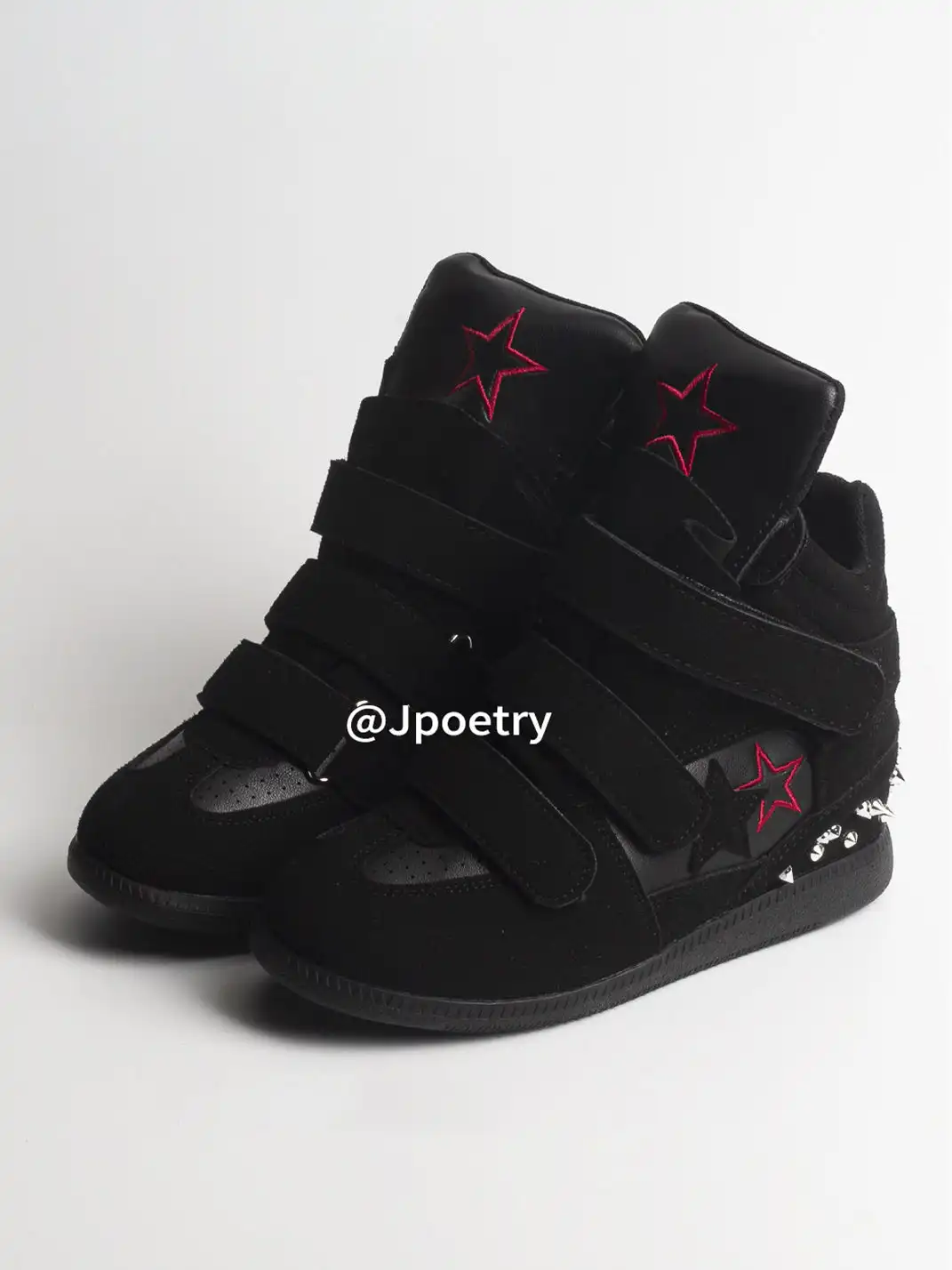Jpoetry | Genuine Leather Vintage Star High-Top Shoes