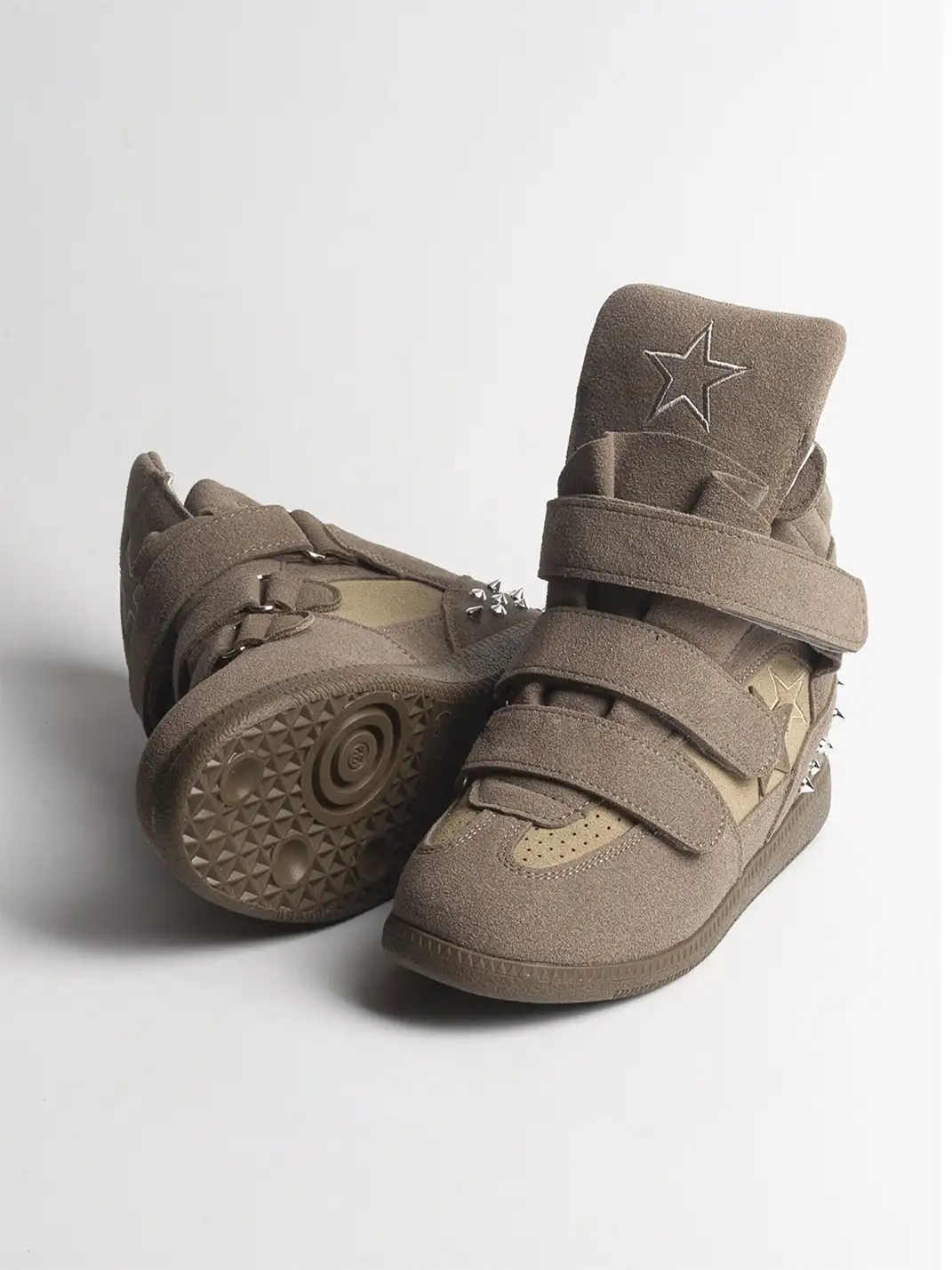 Jpoetry | Genuine Leather Vintage Star High-Top Shoes