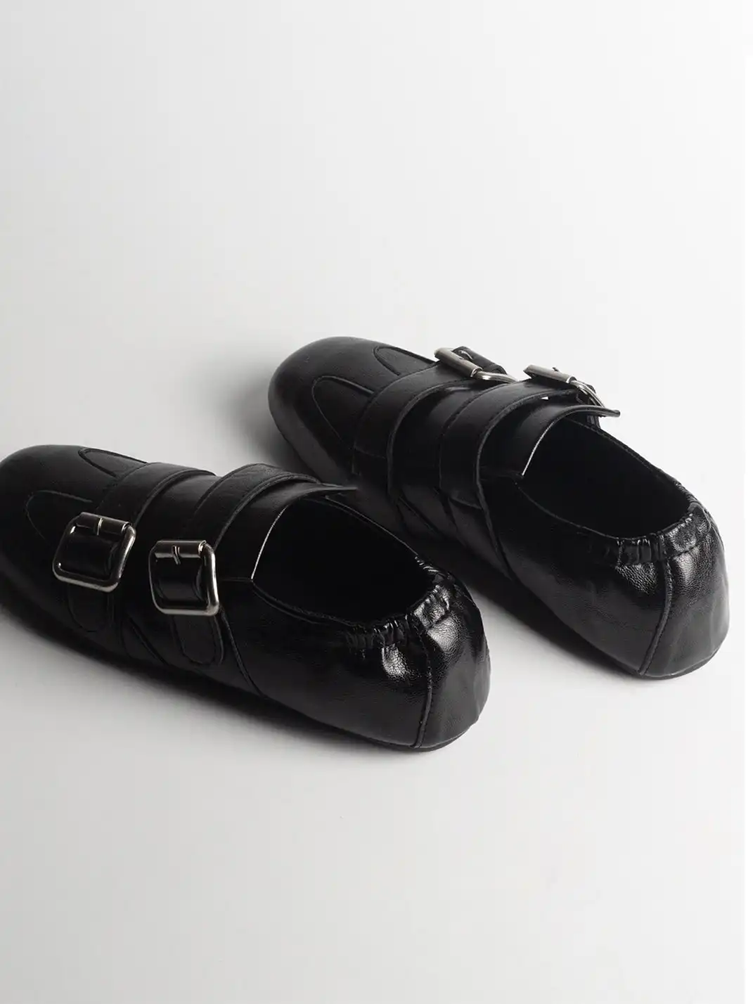 Jpoetry | Vintage Buckle Strap Flat Loafers