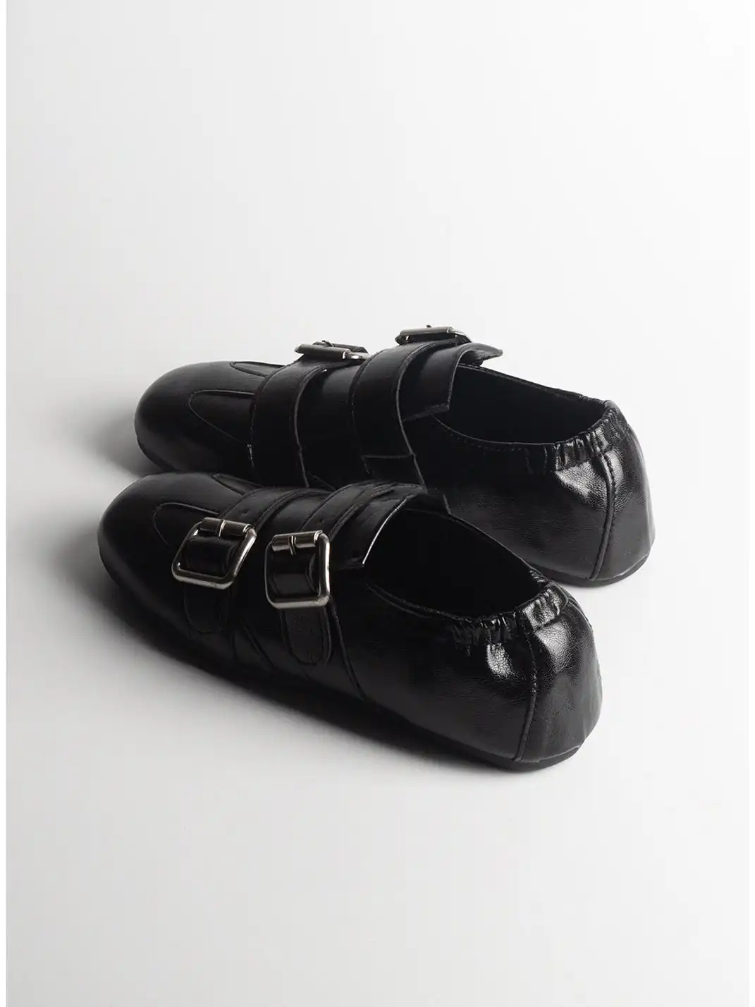 Jpoetry | Vintage Buckle Strap Flat Loafers