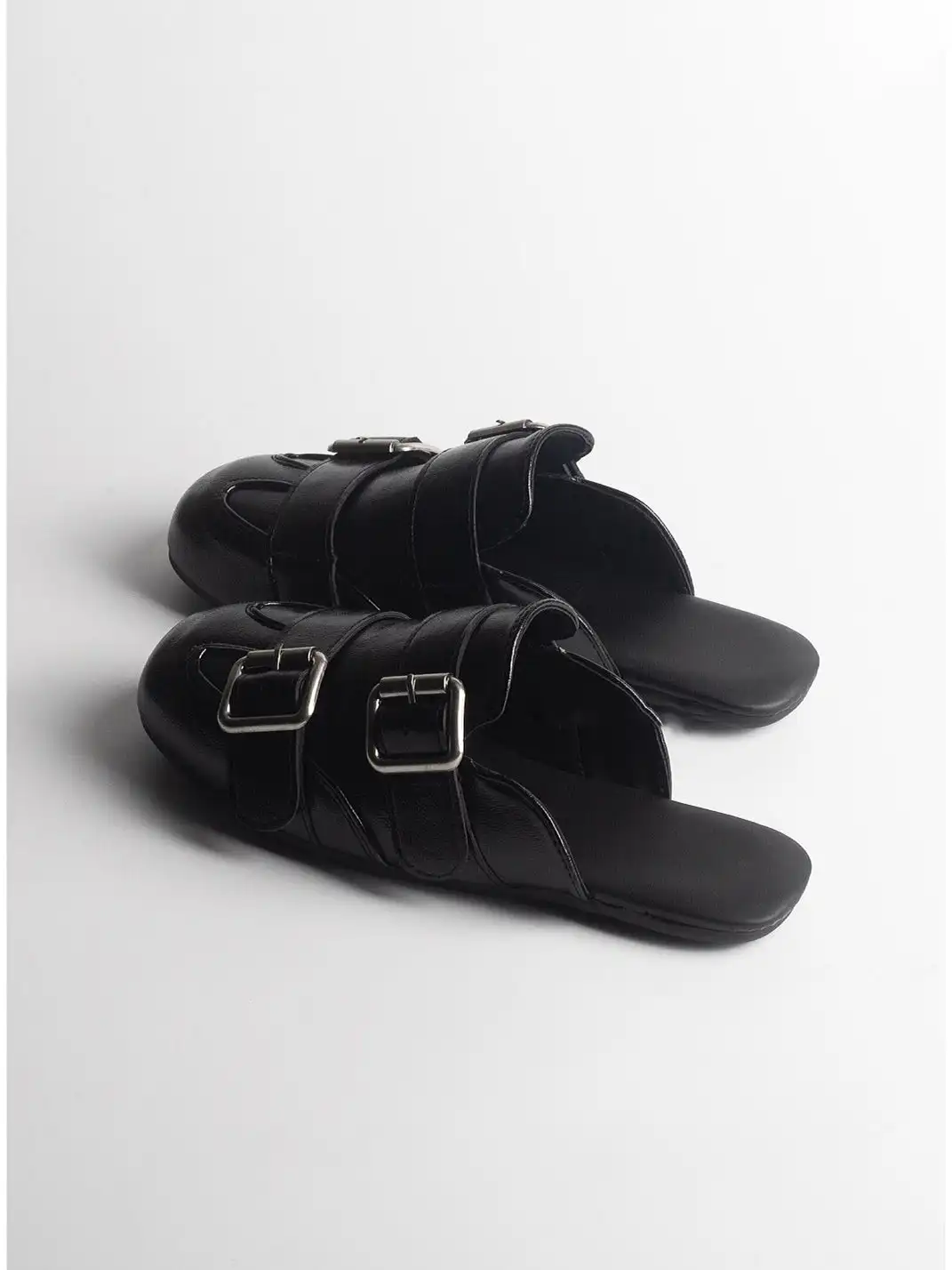 Jpoetry | Vintage Buckle Strap Flat Loafers