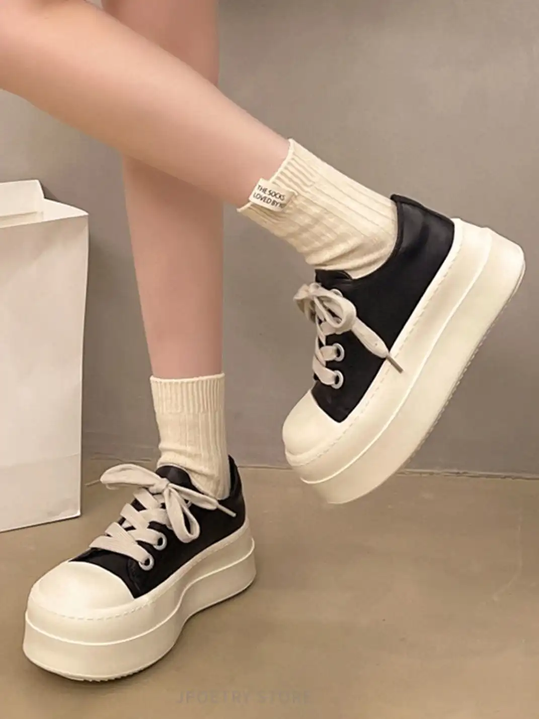 Jpoetry | Chunky Toe Casual Platform Sneakers
