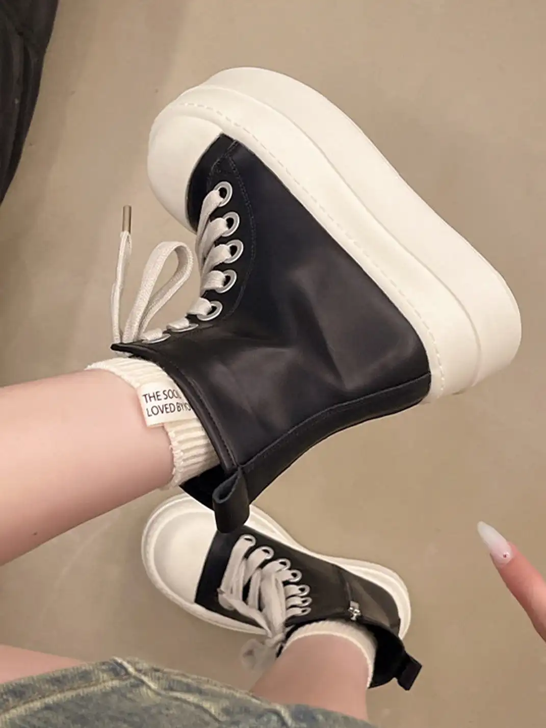 Jpoetry | Chunky Toe Casual Platform Sneakers