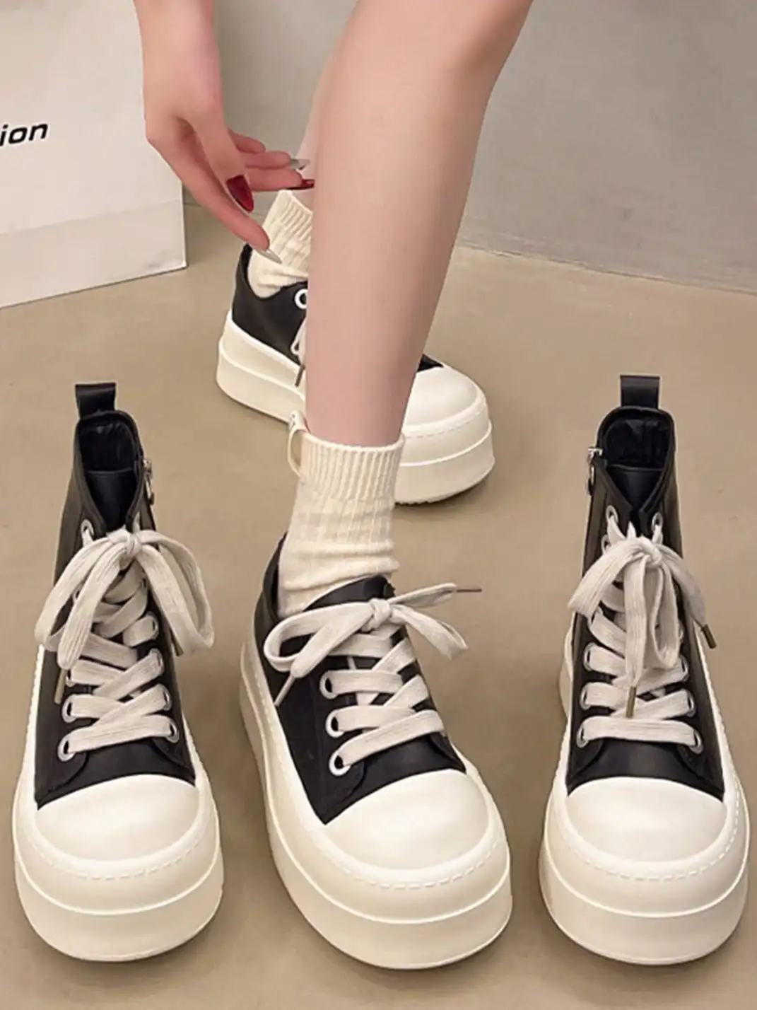 Jpoetry | Chunky Toe Casual Platform Sneakers