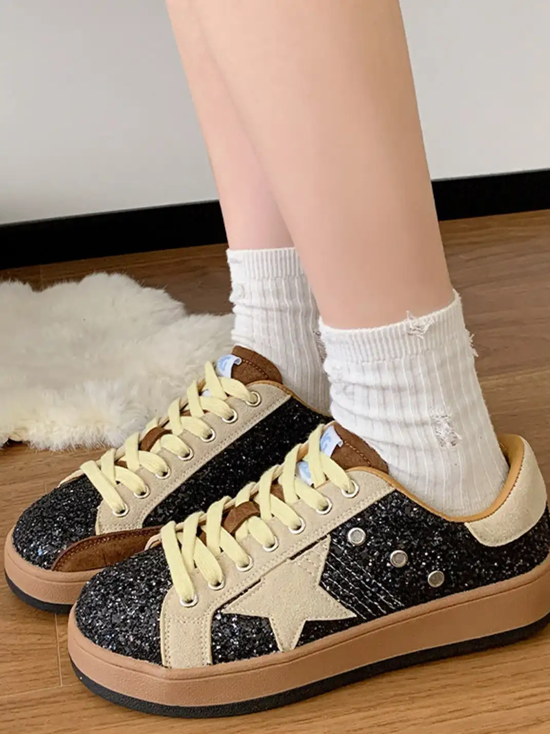 Jpoetry | Vintage Sequin Star Shoes