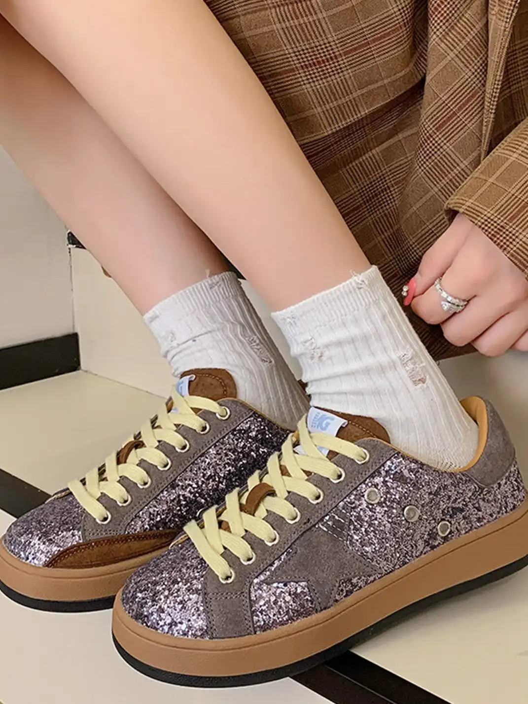 Jpoetry | Vintage Sequin Star Shoes