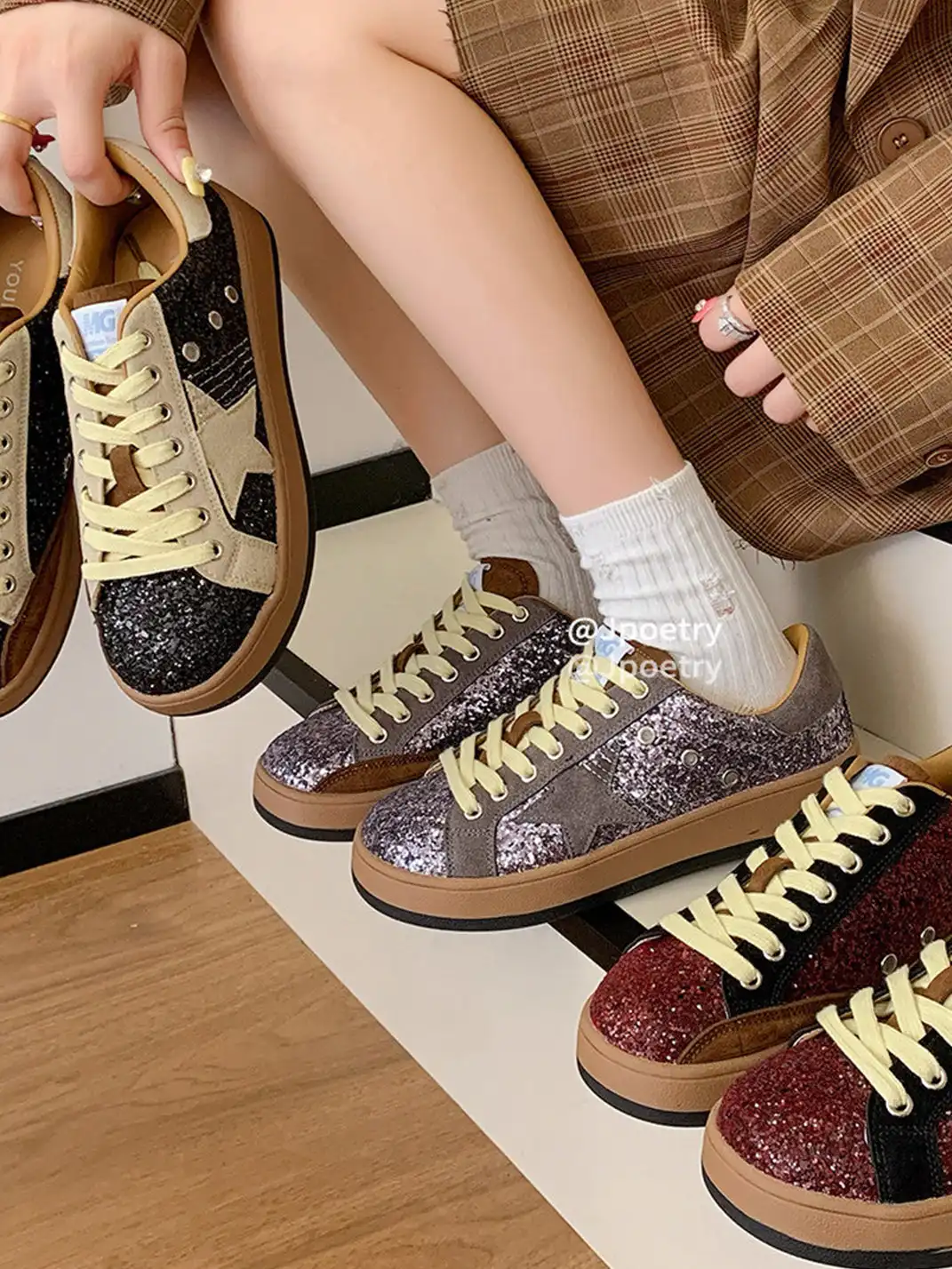 Jpoetry | Vintage Sequin Star Shoes