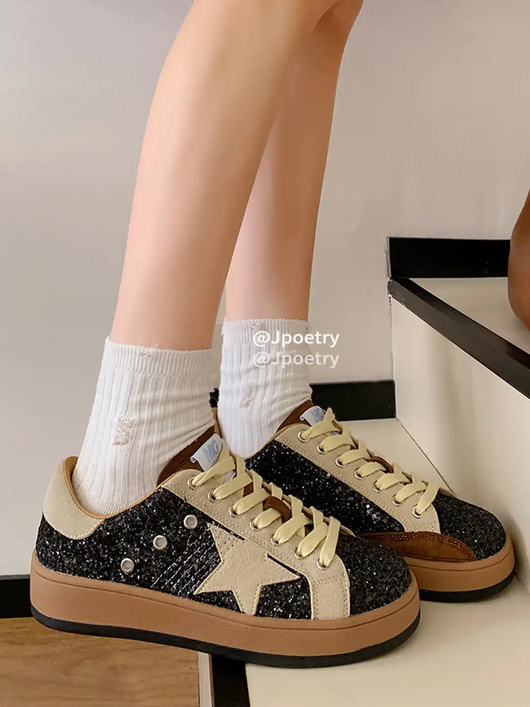 Jpoetry | Vintage Sequin Star Shoes