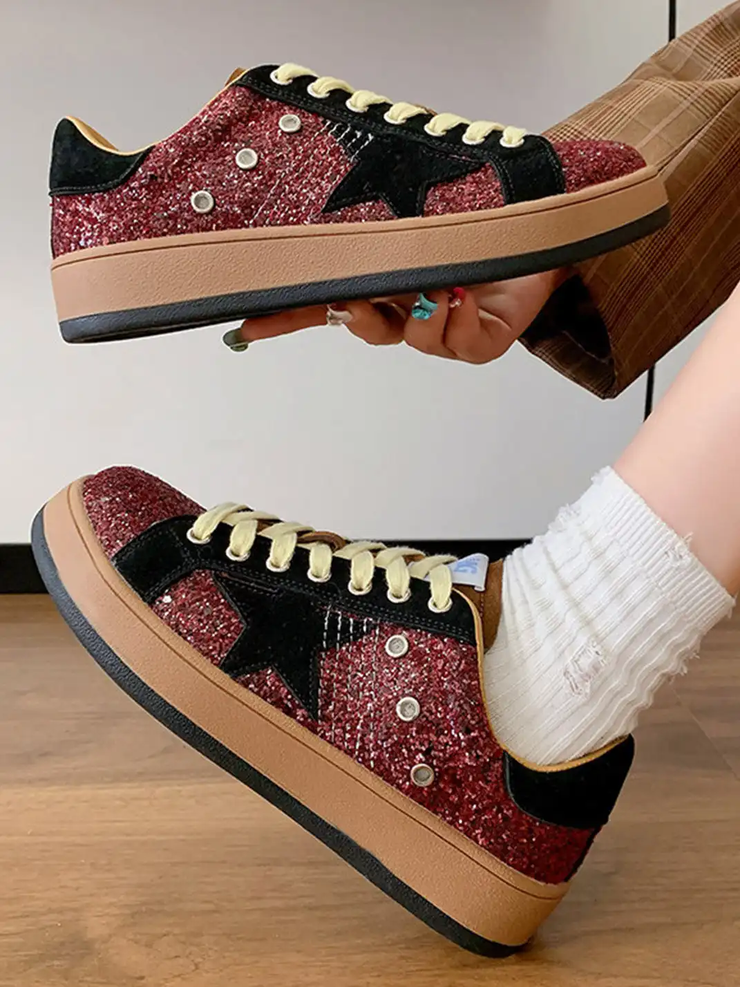 Jpoetry | Vintage Sequin Star Shoes
