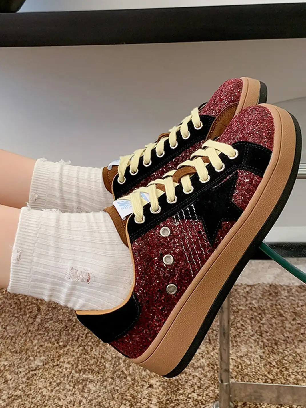 Jpoetry | Vintage Sequin Star Shoes