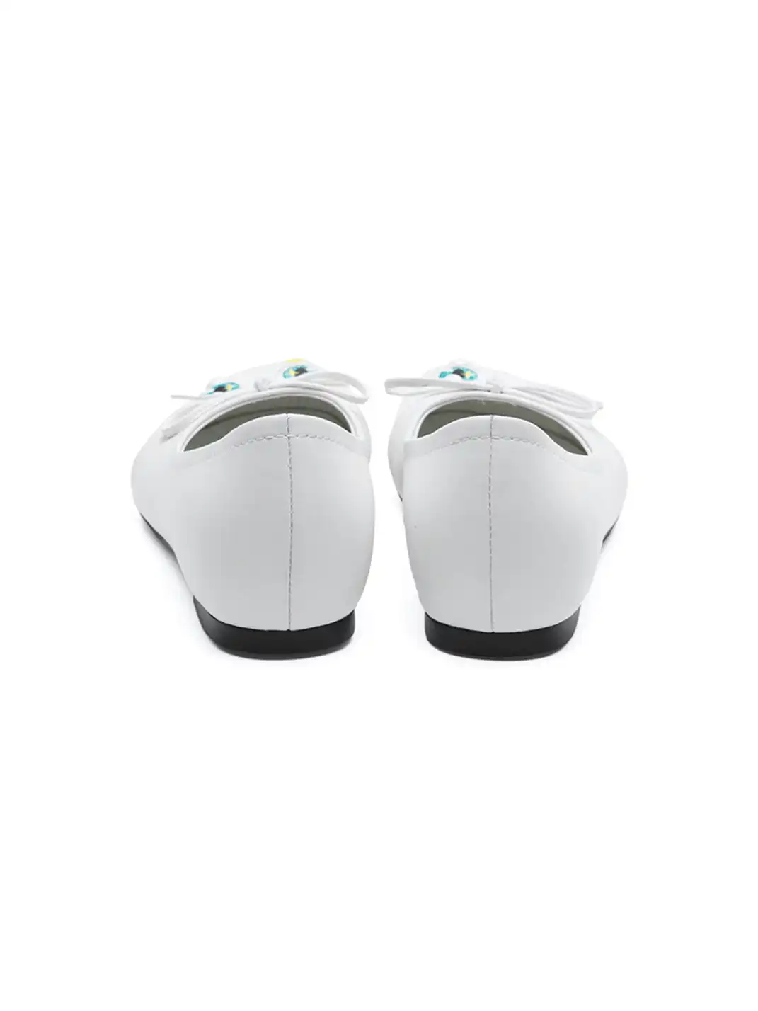 EMPTY BEHAVIOR | Cartoon Pearl Teeth Flat Shoes-White