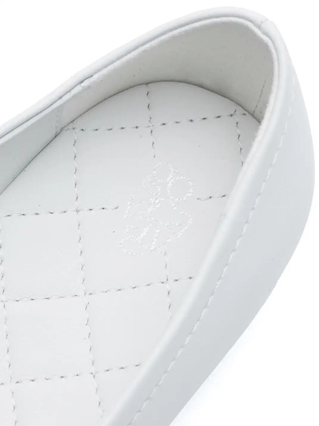 EMPTY BEHAVIOR | Cartoon Pearl Teeth Flat Shoes-White