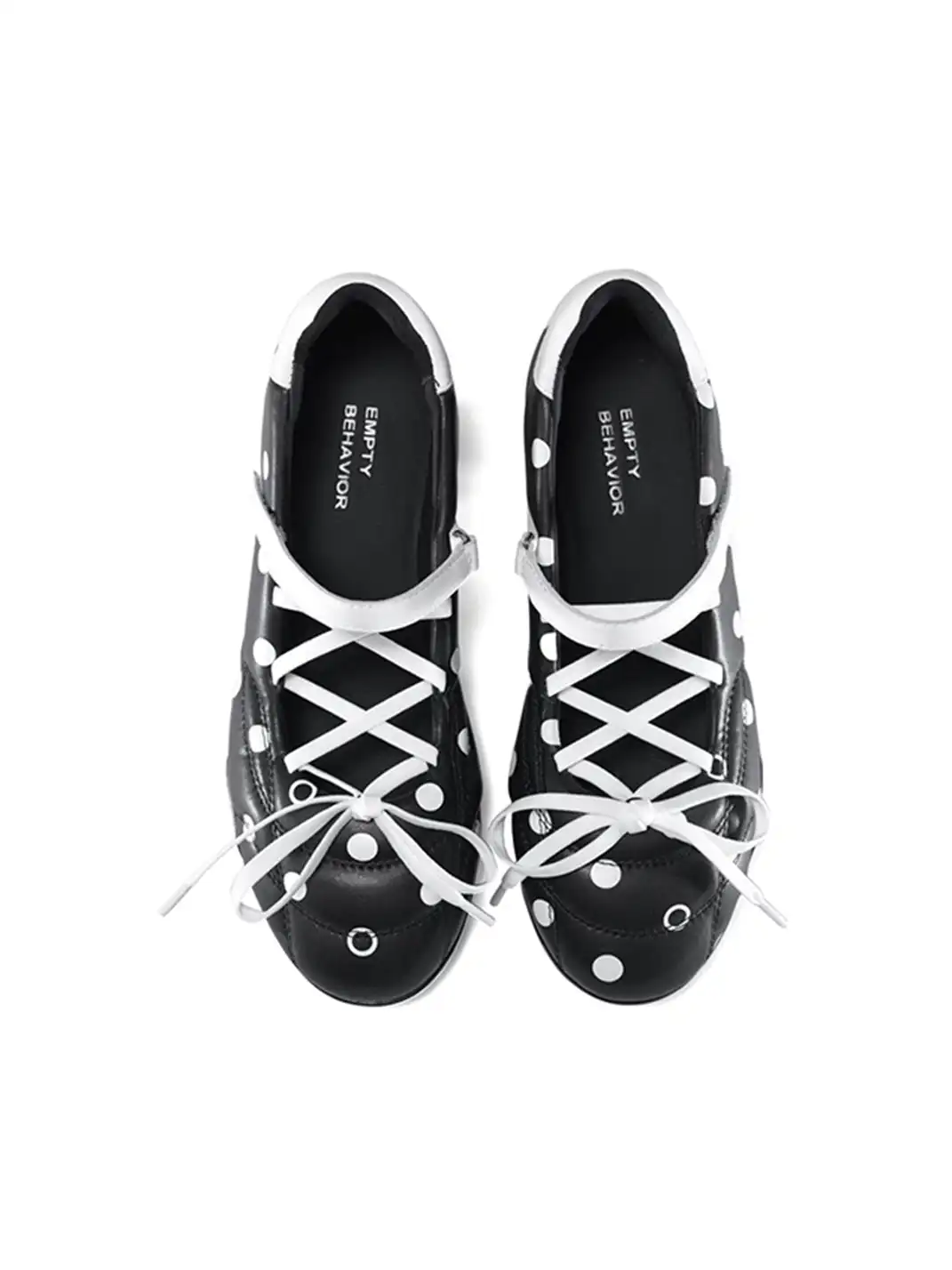 EMPTY BEHAVIOR | Polka Dot Sporty Ballet Flats