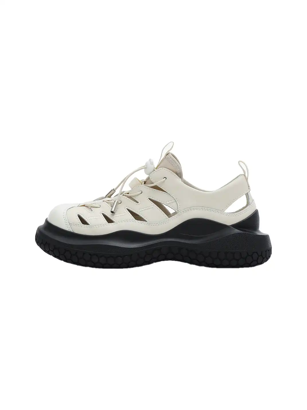 MASOOMAKE | Cutout Closed Toe Platform Sandals
