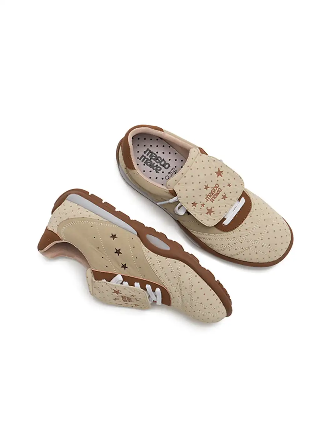MASOOMAKE | Polka Dot Star Foldable Tongue Sneakers