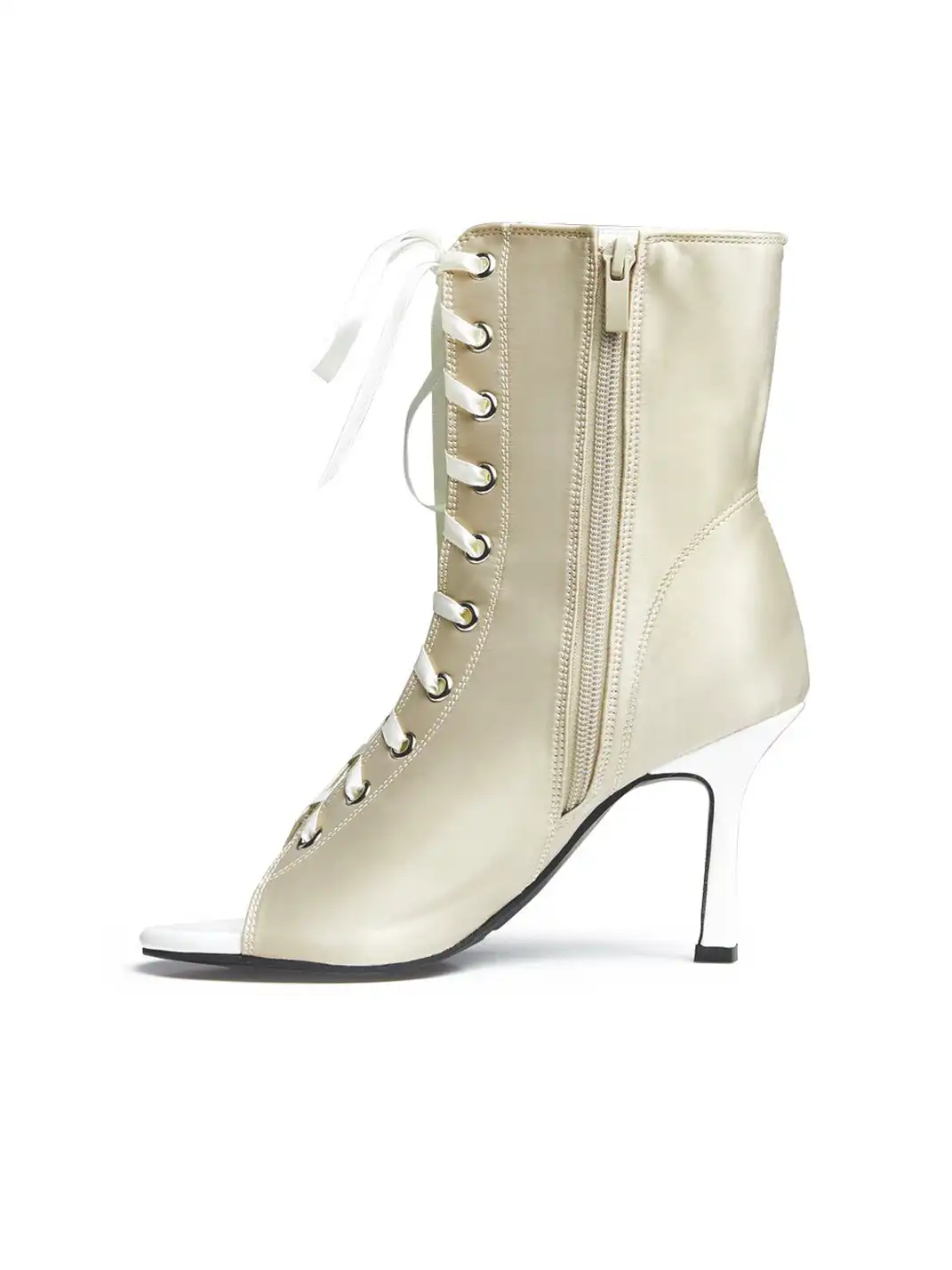 KFH | Satin Peep Toe High Heels