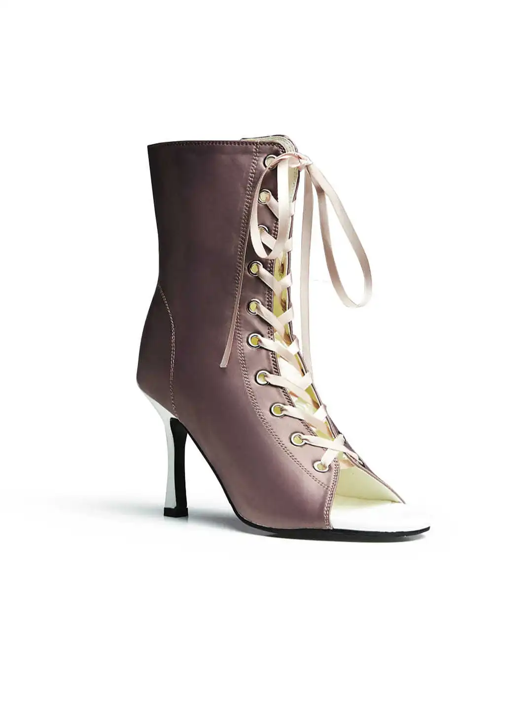KFH | Satin Peep Toe High Heels