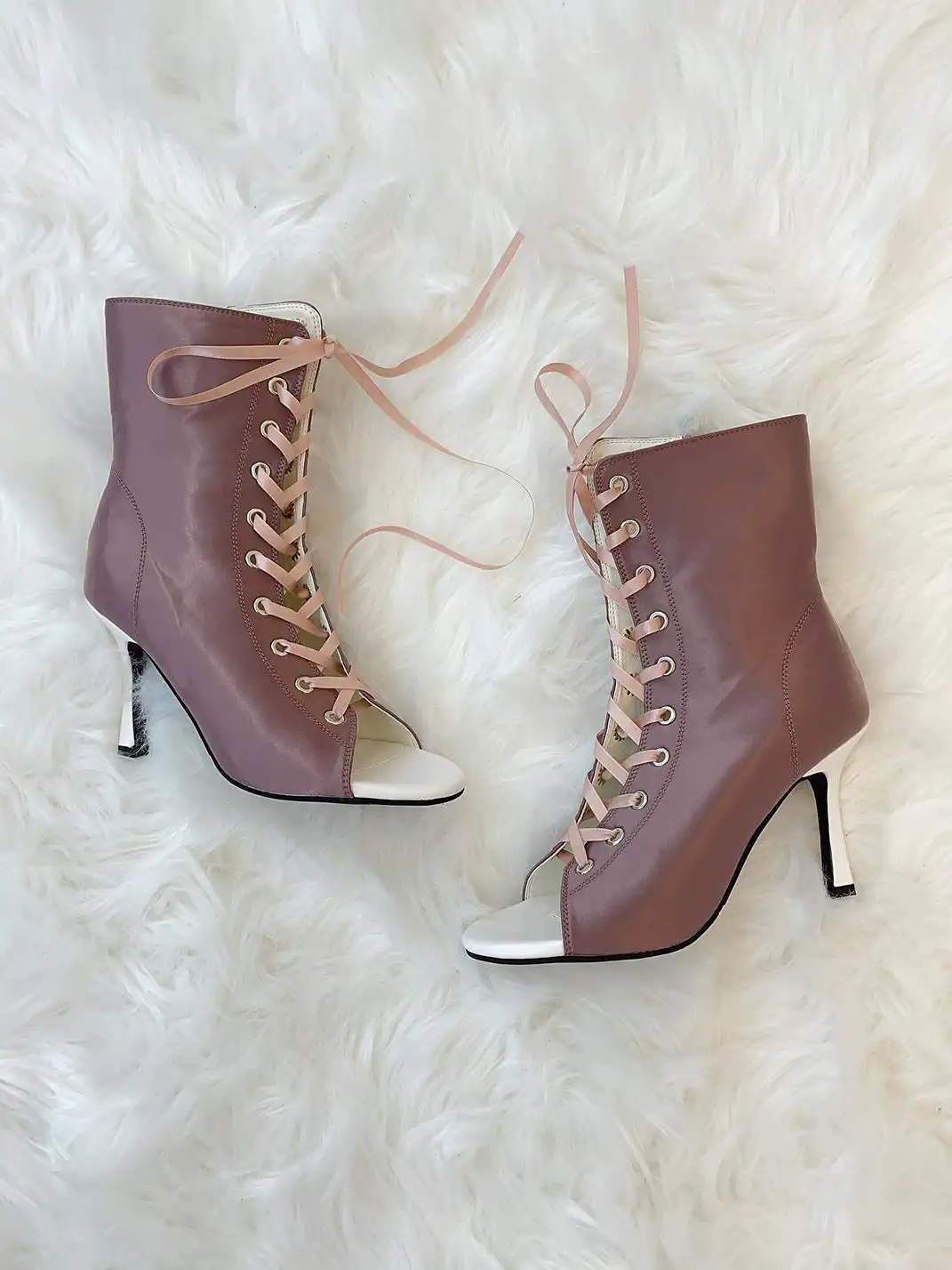 KFH | Satin Peep Toe High Heels