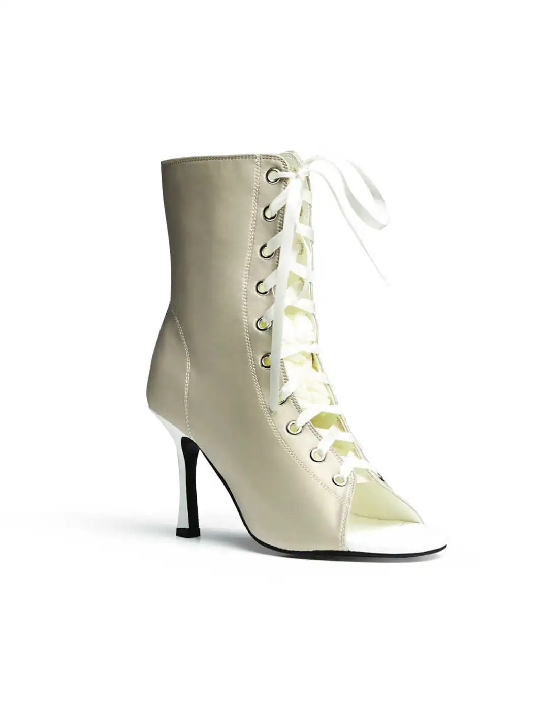 KFH | Satin Peep Toe High Heels