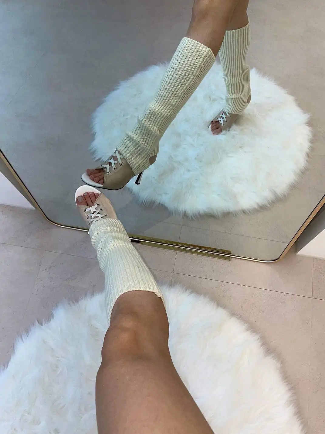KFH | Satin Peep Toe High Heels