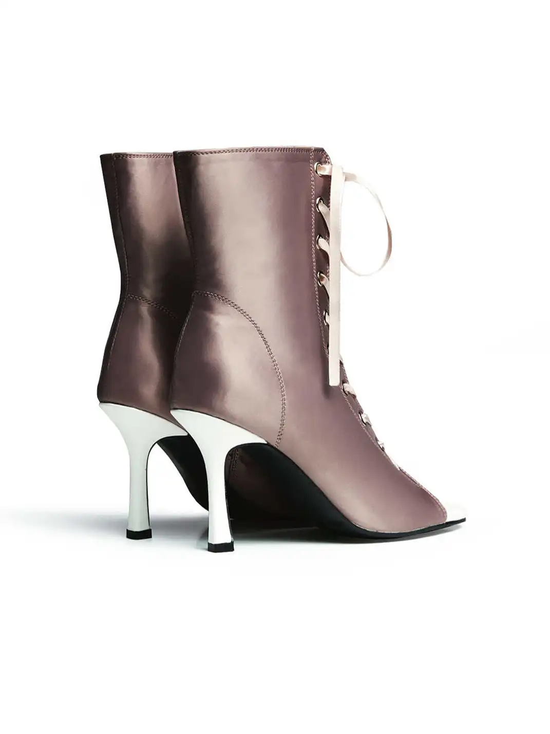 KFH | Satin Peep Toe High Heels