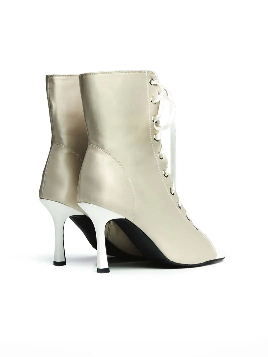 KFH | Satin Peep Toe High Heels