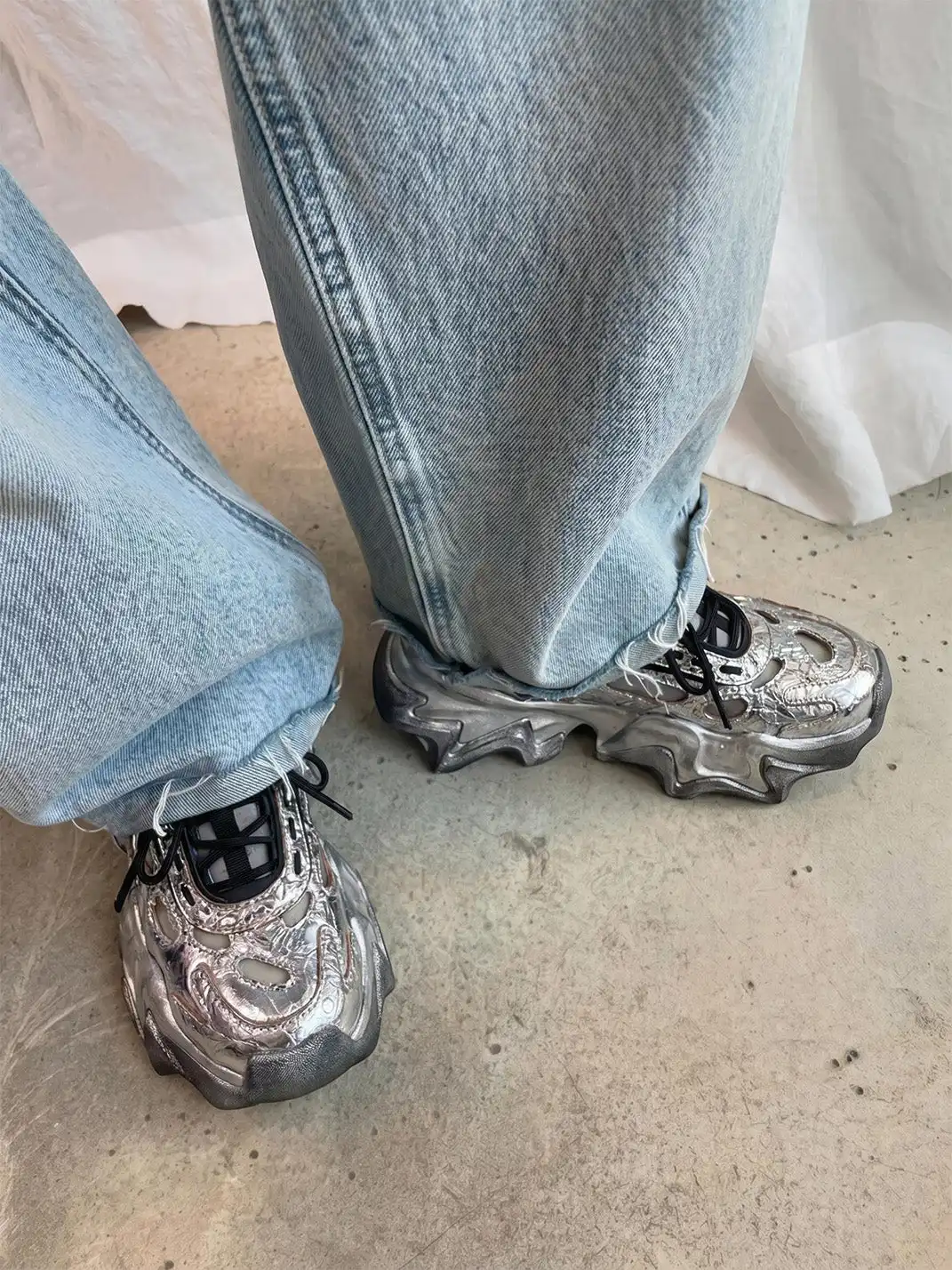 XMZY | Hollow Out Chunky Platform Dad Sneakers