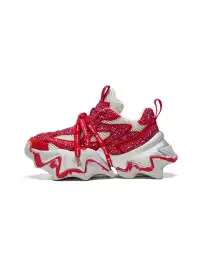 XMZY | Rhinestone Platform Dad Sneakers