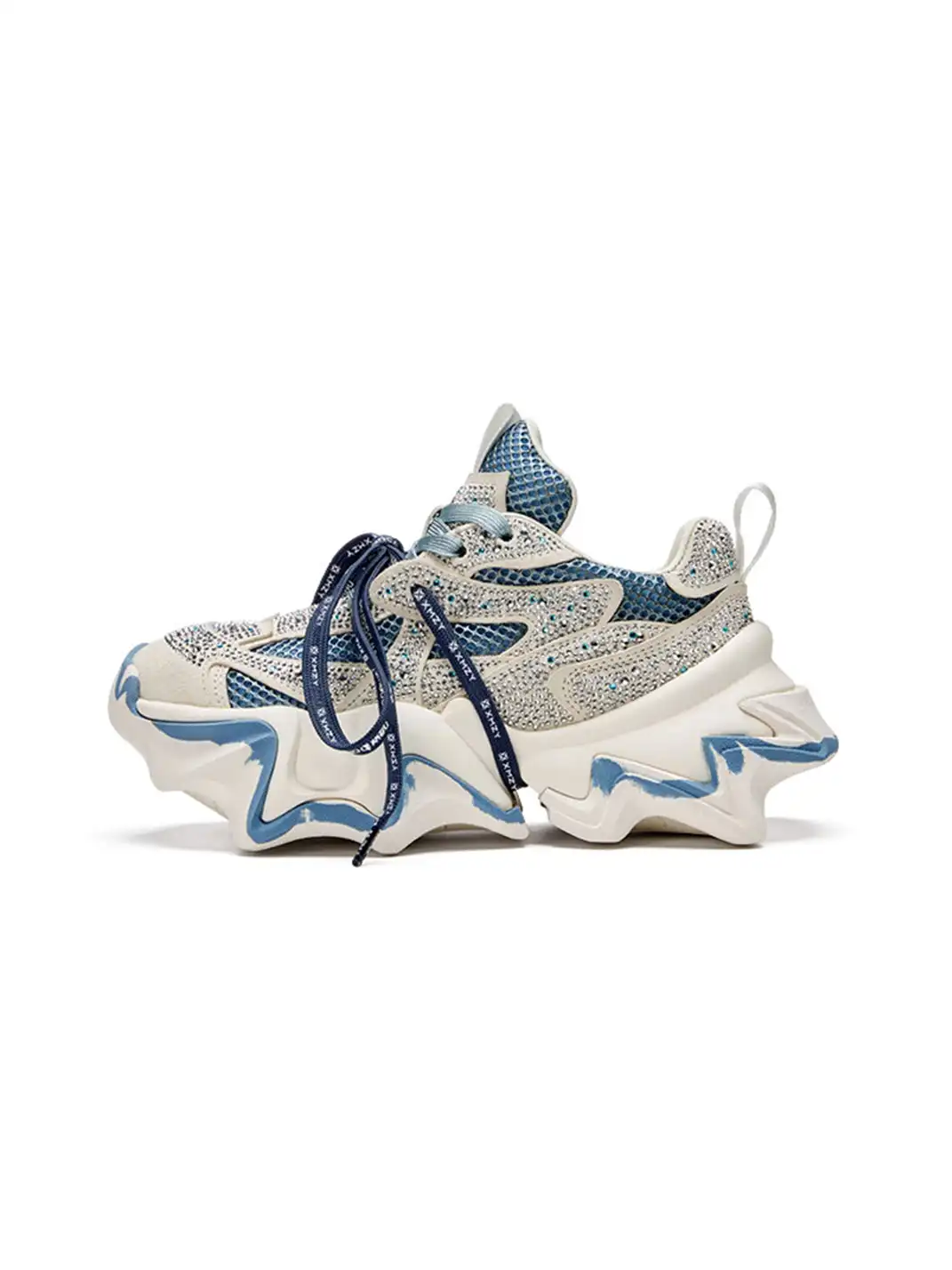 XMZY | Rhinestone Platform Dad Sneakers
