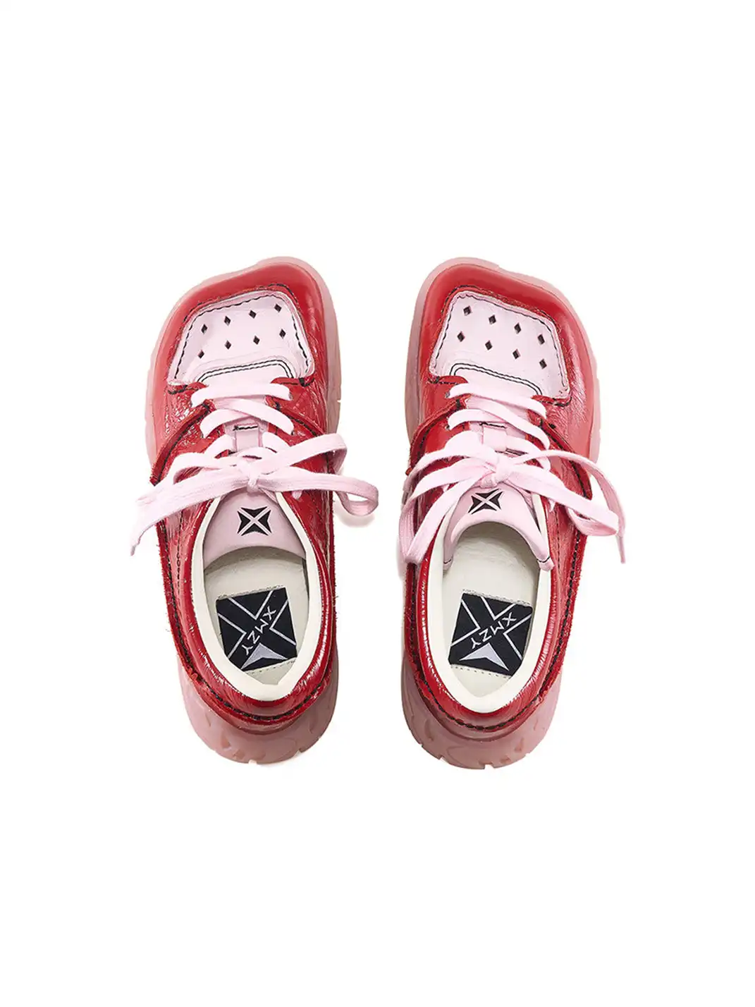 XMZY | Retro Square Toe Platform Sneakers