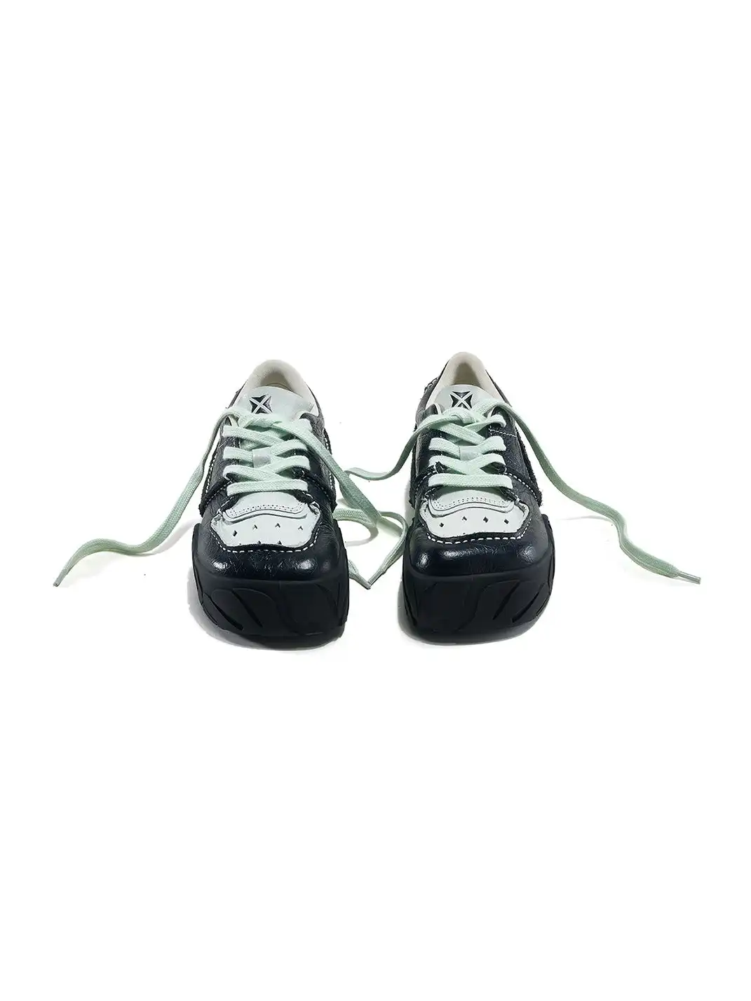 XMZY | Retro Square Toe Platform Sneakers