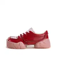 XMZY | Retro Square Toe Platform Sneakers