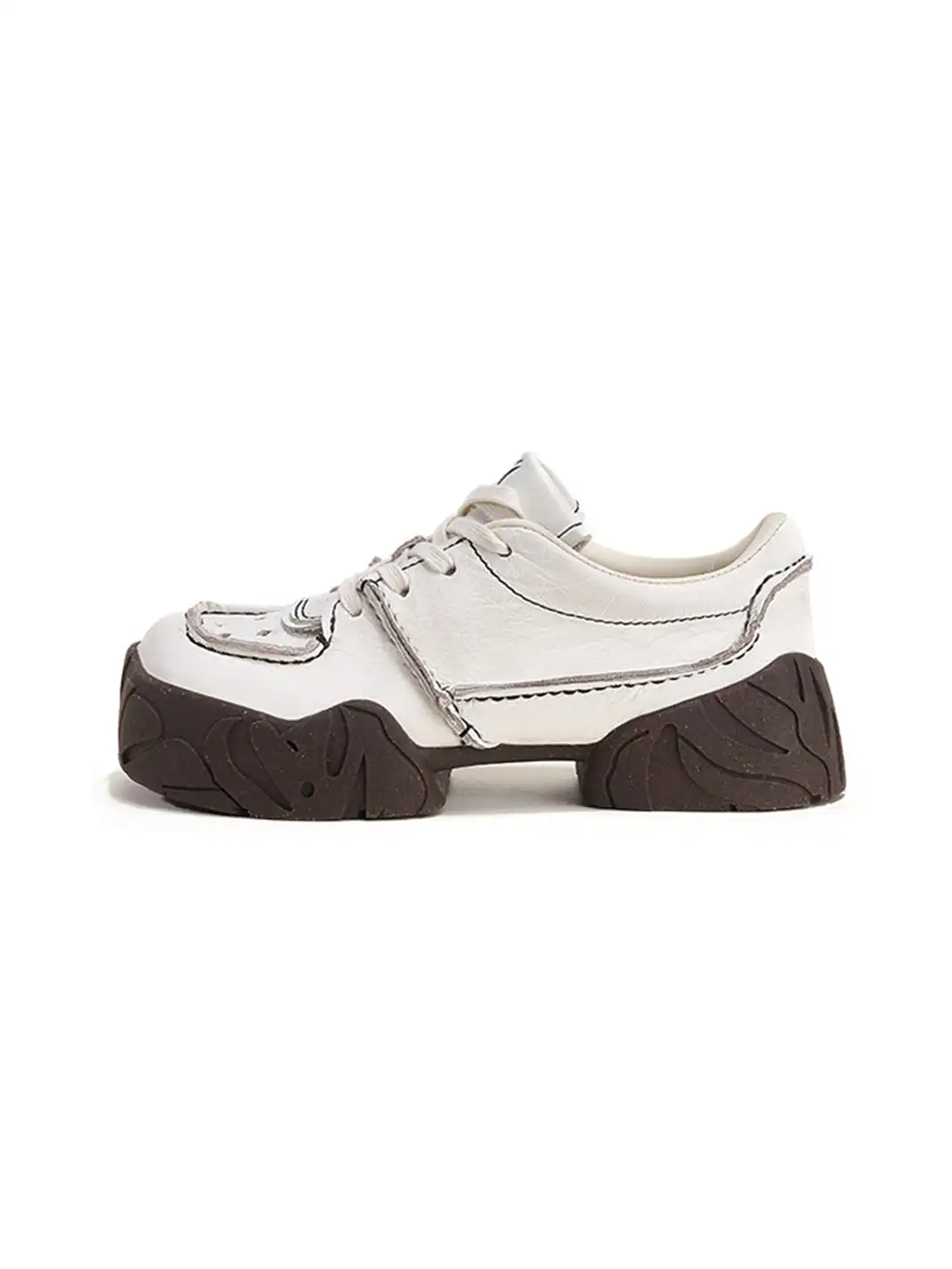 XMZY | Retro Square Toe Platform Sneakers